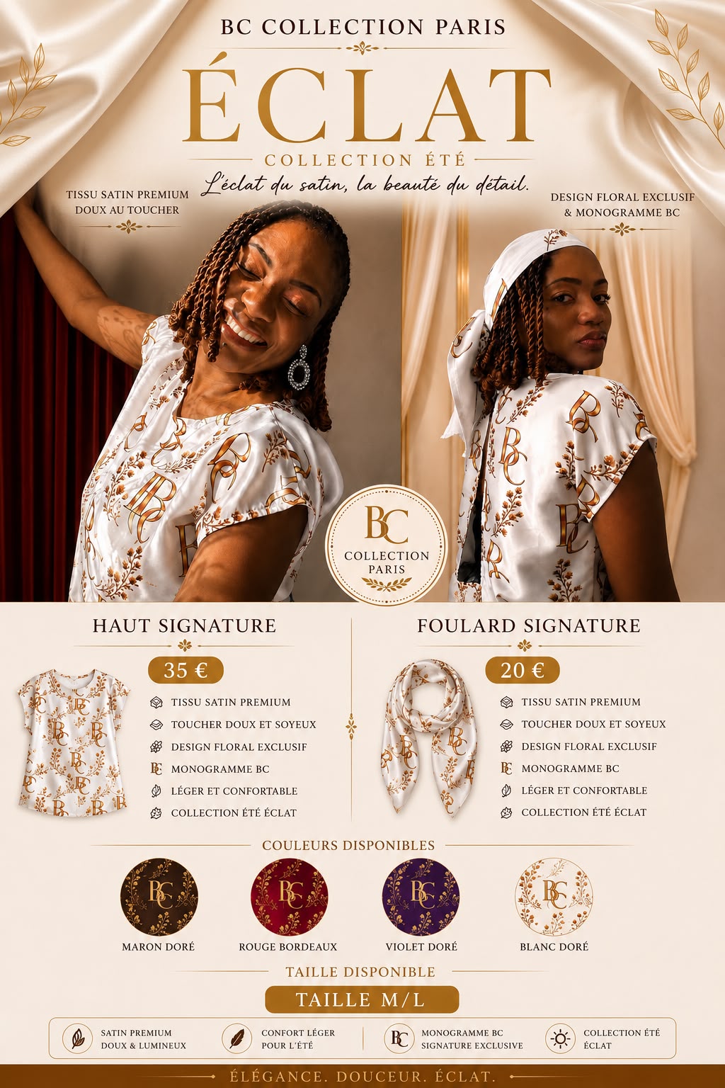 Foulard signature éclat