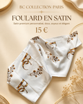 Foulard en satin personnalisé