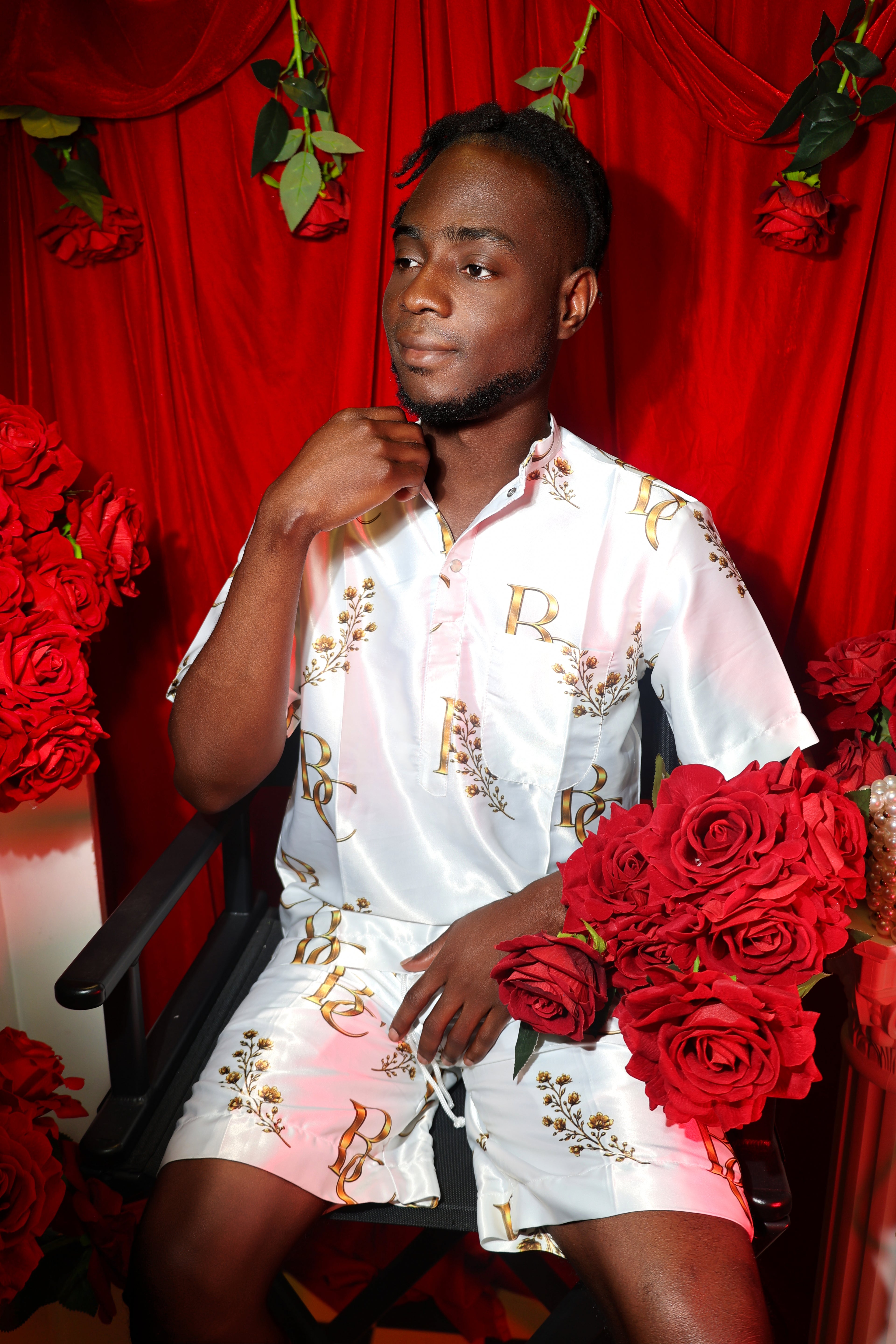 Ensemble Eté Homme Tunique Col Mao & Shirt