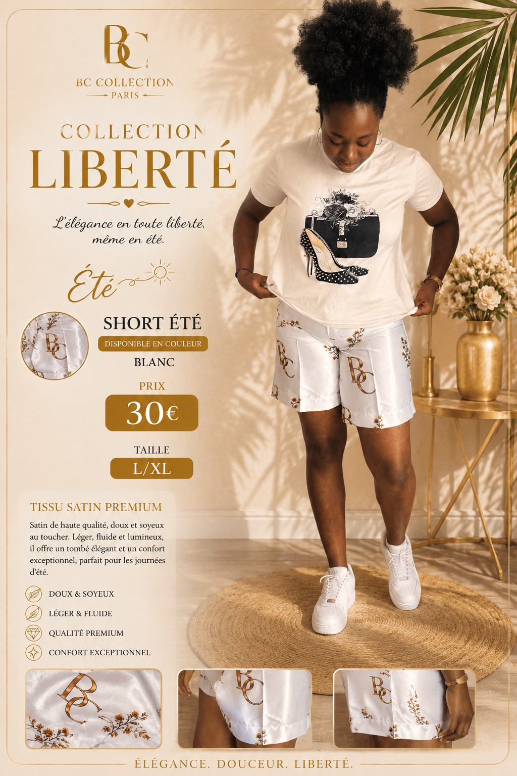 Short été Liberté