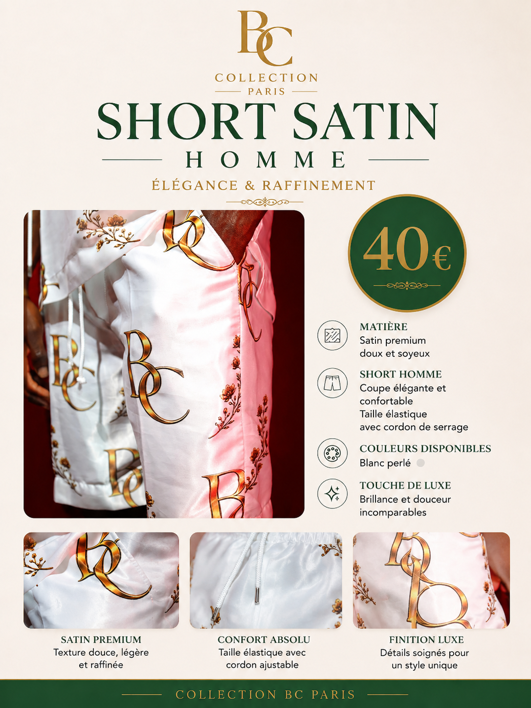 Short seul Horizon pour homme